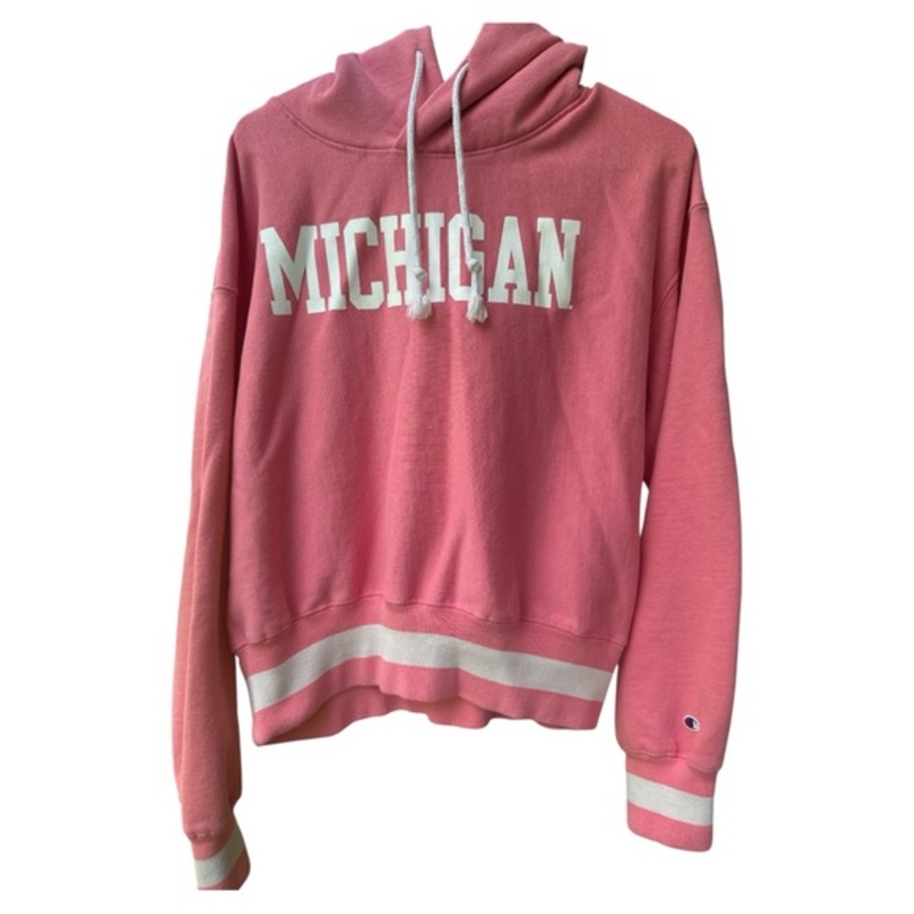 Champion Pink Collegiate Hoodie Large